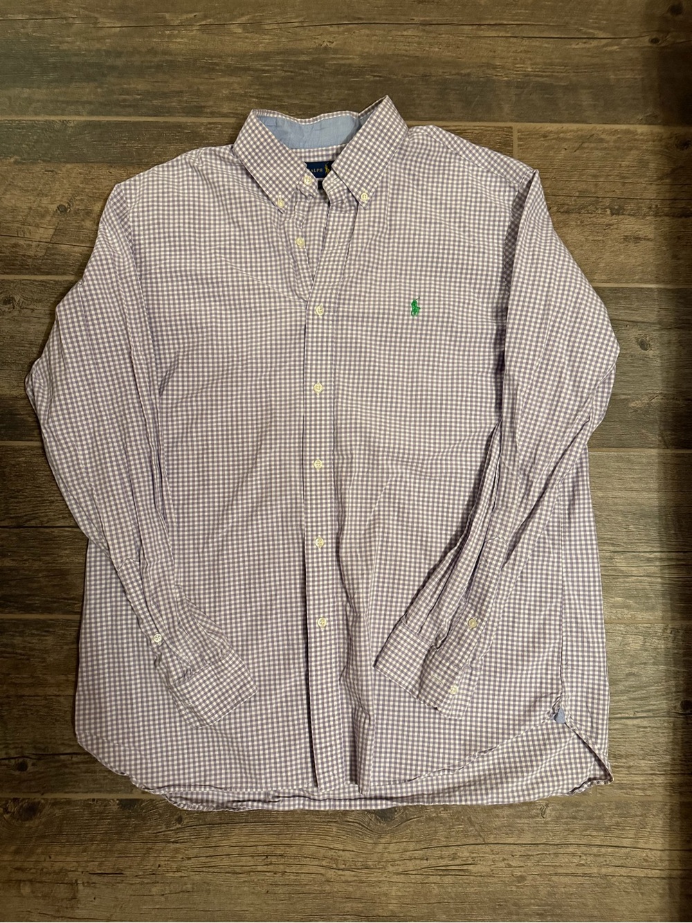 Polo by Ralph Lauren Lavender Gingham Button-Down Shirt